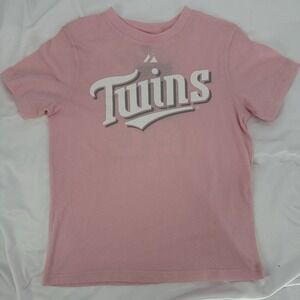 Minnesota‎ Twins #22 Gomez Youth Med 8/10 Pink Majestic Jersey T-Shirt NWT